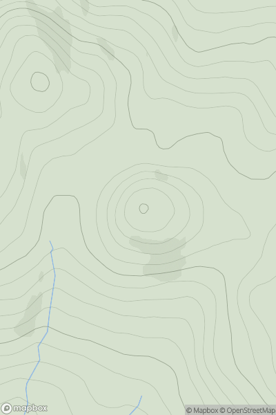 Thumbnail image for Meall Meadhonach [Cape Wrath Peninsula] showing contour plot for surrounding peak
